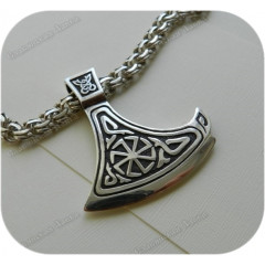 Кулон из серебра «Большая Секира Перуна»