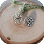 Серьги «Алатырь-Камень» с фианитами