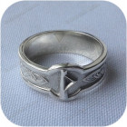 Серебряное кольцо с руной «Турисаз»