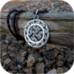 Кулон из серебра «Ярилов Цветок Папоротника»