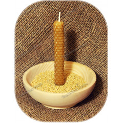 Свеча из вощины малая с алтарем