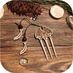 Заколка-вилка «Вороны» Заколка-вилка «Вороны»