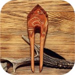 Заколка-вилка «Лисица» Заколка-вилка «Лисица»