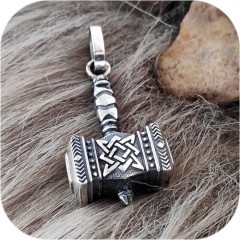 Большой серебряный кулон «Молот Сварога»