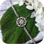 Серебряный браслет «Алатырь» с фианитами Серебряный браслет «Алатырь» с фианитами