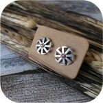 Пусеты «Коловрат» с фианитом Пусеты «Коловрат» с фианитом