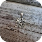 Кулон из серебра «Квадрат Сварога» малый