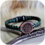 Браслет из паракорда и берёзы «Печать Медведя» Браслет из паракорда и берёзы «Печать Медведя»