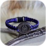 Браслет из паракорда и берёзы «Печать Волка» Браслет из паракорда и берёзы «Печать Волка»