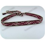 Очелье мужское бордово-молочное