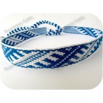 Очелье с мужским узором сине-белое Очелье с мужским узором сине-белое