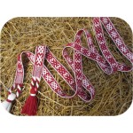 Пояс Плодородие бело-бордовый