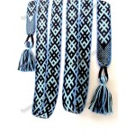 Пояс Орепей в вибрационной решётке чёрно-сине-голубой Пояс Орепей в вибрационной решётке чёрно-сине-голубой