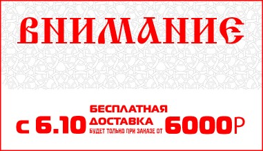 Бесплатная доставка