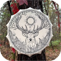 Шаманский алтайский бубен «Проводник»