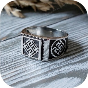 СЕРЕБРЯНЫЙ ПЕРСТЕНЬ «РОДИМИЧ»(Размер 20. Наличие)