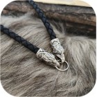 Гайтан с оконцовками из серебра «Орёл»