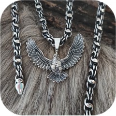 Серебряный оберег «Орёл»