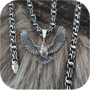 Серебряный оберег «Орёл»