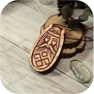 Нательный оберег с ликом Даждьбога