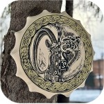 ШАМАНСКИЙ БУБЕН «ДВА ДУХА» 40см. (Наличие)