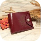 Кожаное портмоне «Цветы»