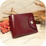 Кожаное портмоне «Цветы»