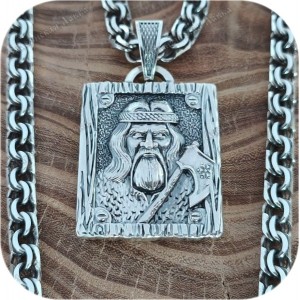 Богатырский серебряный оберег «Перун»