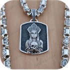 Богатырский серебряный оберег «Марена»