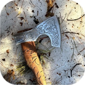 Кованый топор «Фенрир» с удлинённой ручкой (НАЛИЧИЕ)