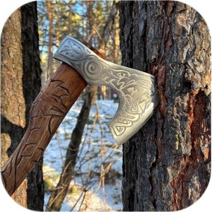 Кованый топор «Фенрир» с удлинённой ручкой (НАЛИЧИЕ)