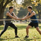 Спортивно-игровое состязание «Перетягивание каната» (видео)