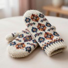 Узорные рукавички