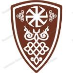Славянская наклейка «Щит Перуна»