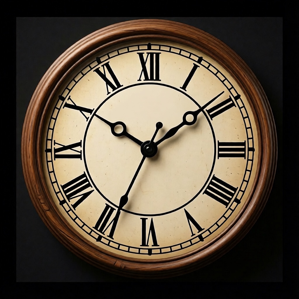 Часы идущие назад