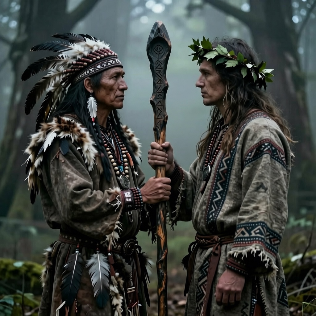 Шаман напротив зычника