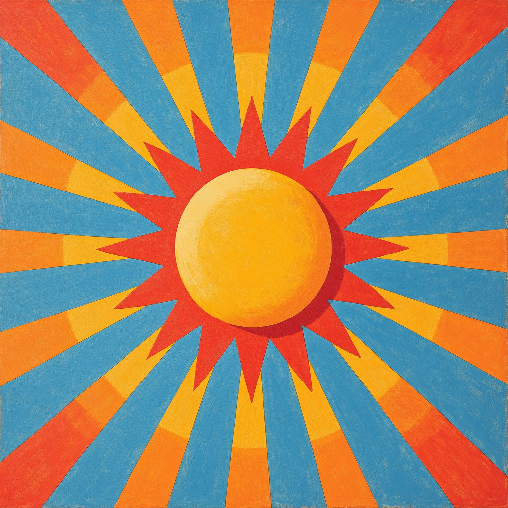 Стилизованное солнце